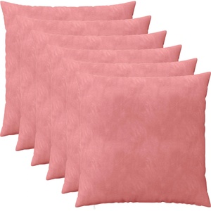 vidaXL Калъфка за възглавница 6 pcs HEERLEN Розово 60 x 60 cm Кадифе (912558)