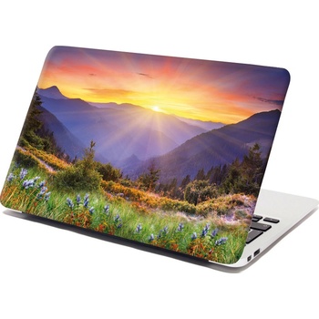 Sablio Samolepka na notebook Západ slunce nad lesem - 38x26 cm