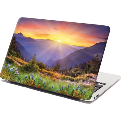 Sablio Samolepka na notebook Západ slunce nad lesem - 38x26 cm