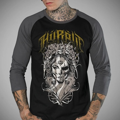 HYRAW Мъжка тениска с 3/4 ръкав hyraw - 34 wild west - w24-m11