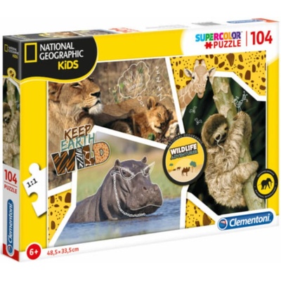 Clementoni National Geographic Wild Пъзел За момчета 6+ години 104 бр