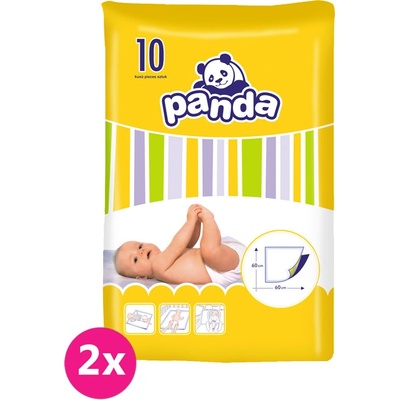 Bella 2x Panda dětské přebalovací podložky 10 ks