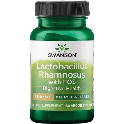 Swanson Lactobacillus Rhamnosus with FOS, 60 капсули, Swanson (SWA024)