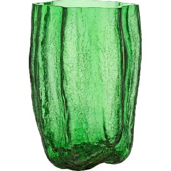Kosta Boda Ваза Crackle кристал 37 см зелена (7042212)