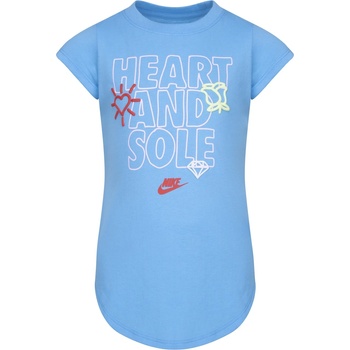 Nike Бебешка тениска Nike Heart And Sole T-shirt Babies - Baltic Blue