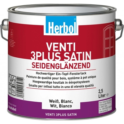 Herbol Venti 3 plus satin 0,75 l bílá