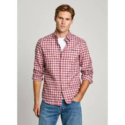 Риза с дълъг ръкав Pepe jeans Alfred long sleeve shirt - Red (Rugby Red)