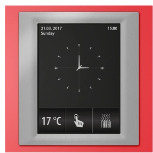 ELKO EP RF Touch-W Сензорно устройство за управление Червена(пластмаса) Сив-металик Тъмно сив (RFTW-ARE-BMG-CDG)