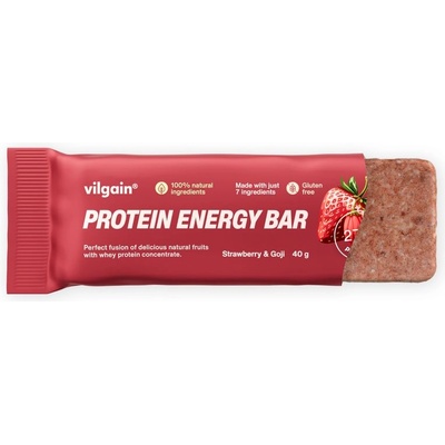 Vilgain Protein Energy Bar – Jahoda a goji 40 g