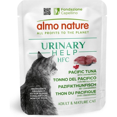Almo Nature HFC Urinary Help tuňák tichomořský s brusinkami 24 x 50 g