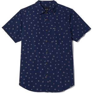 Brixton Мъжка риза с копчета Brixton Charter Print S/S Woven Shirt - Midnight Blue Geo (033-3011-0113)