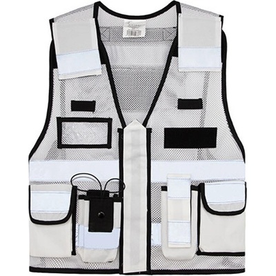 Korntex Sparta reflexná sieťovaná taktická vesta KX145 White