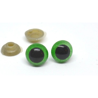 Bezpečnostní oči Ø10 mm zelené