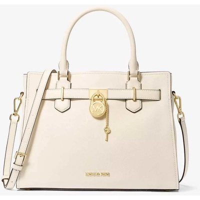 Michael Kors dámská kožená kabelka Hamilton mléčná