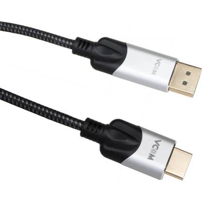 VCOM Кабел DisplayPort към HDMI с поддръжка на 4K - VCom DisplayPort to HDMI 4K Cable (черен) (180 см) (CG608M-1.8m)