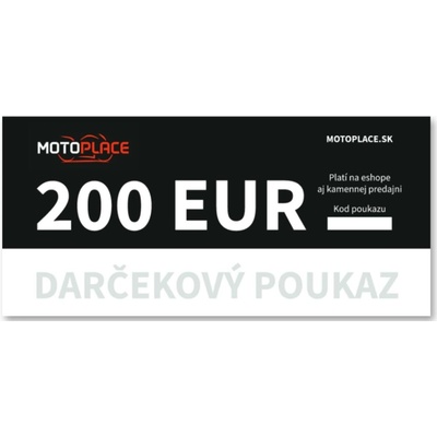 Darčekový poukaz 200 EUR Typ poukážky: Elektronický (pošleme na e-mail)
