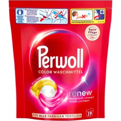 Perwoll Renew & Care Color prací kapsle 19 PD