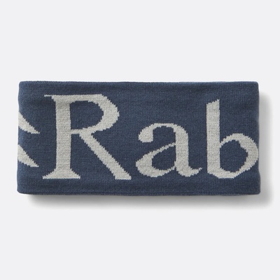 Rab Knitted Logo headband Tempest Blue Light Zinc