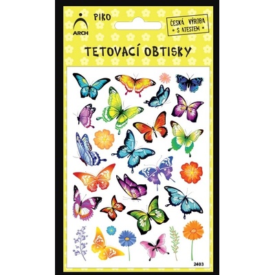 ARCH Dětské tetovací obtisky piko Motýlci 2404