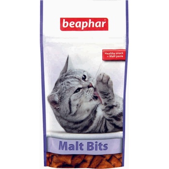 Beaphar Malt Bits- Малцови хапки за котки против топки косми, 35 гр