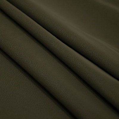 Koženka N6002 z rubu česaná khaki, drobný vzor, ​​š.140