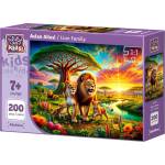 Art Puzzle Детски пъзел Art Puzzle от 200 части - Семейство лъвове (35539) - baby