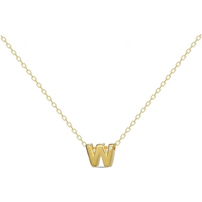 Mosuo Pozlacený letter W gold OMS300037