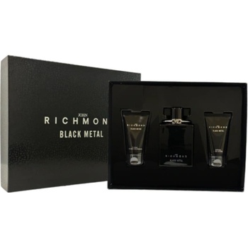John Richmond Black Metal подаръчен комплект Eau de Parfum 100 ml + Shower Gel 50 ml + Body Lotion 50 ml