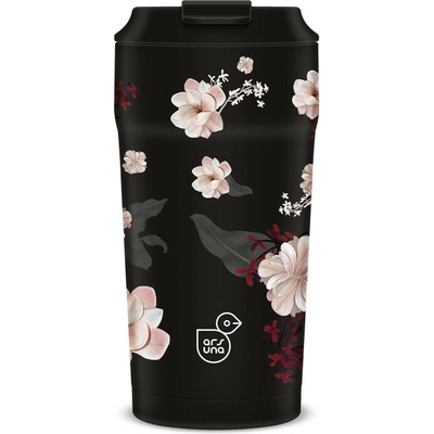 Ars una termohrnček Flowery black 470 ml