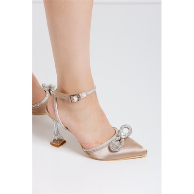 Johns Athletic Дамски елегантни обувки с ток 132 - Бежови #393221 (393221_Бежов)