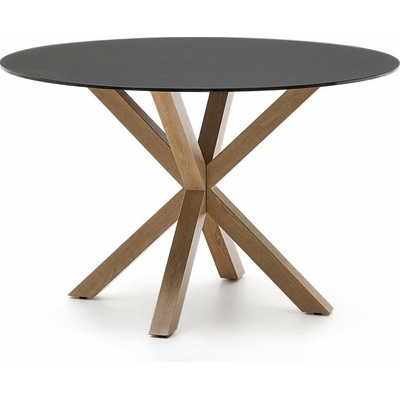 Kave Home Argo so sklenenou doskou 120 cm