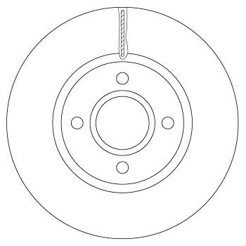 Brzdový kotouč TRW DF6509
