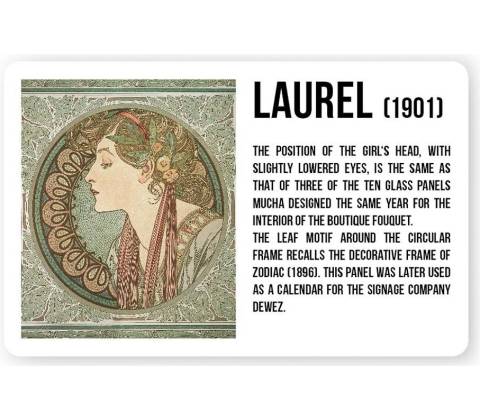 Magnet Alfons Mucha - Laurel