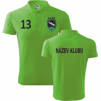 ON DESIGN Klubová pánská polokošile apple green