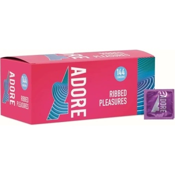 Image 1 of Pasante 144 бр. Презервативи Adore Ribbed Pleasures
