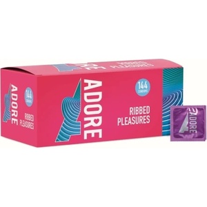 Pasante 144 бр. Презервативи Adore Ribbed Pleasures