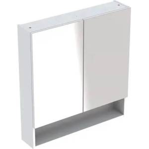 Geberit Стенен огледален шкаф Geberit Selnova Square бял, 2 врати, 79 см (501.268.00.1)
