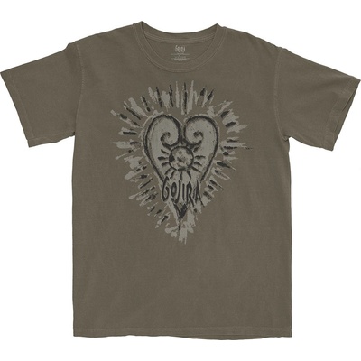 Gojira tričko Fortitude Heart šedé