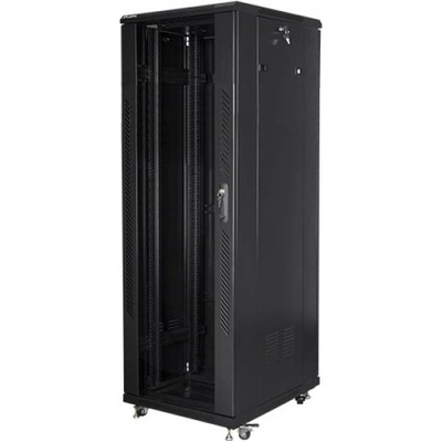 Lanberg rack cabinet 19" free-standing 37U - 600x800 self-assembly flat pack, black (FF01-6837-12B)