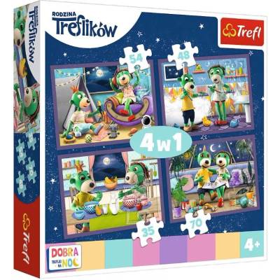 Trefl - Puzzle 4v1 Treflíci - 1 - 39 piese