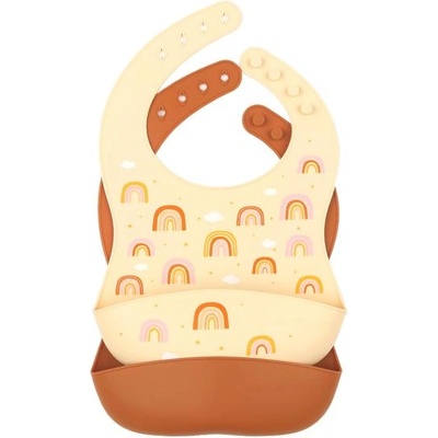 A Little Lovely Company - комплект от два силиконови лигавника - дъга