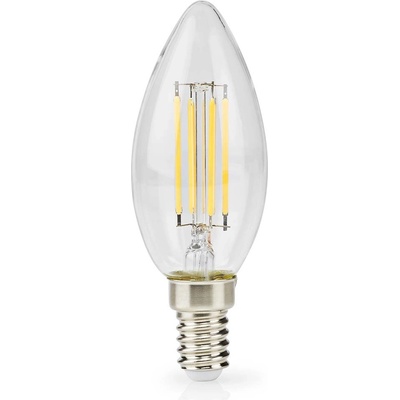 Nedis LED žárovka vláknová svíčka E14 4.5W 470lm 2700K