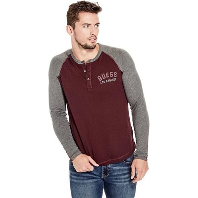 Guess pánské tričko s dlouhým rukávem Gibbons