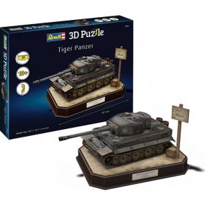Revell 3D пъзел Revell - Tiger I, Германски танк, 200 части (R00252)