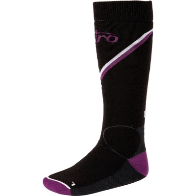 Nitro ponožky MONARCH SOCKS blk-gry-purp-wht