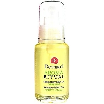 Dermacol Aroma Ritual Stress Relief tělový olej hrozny s limetkou 50 ml