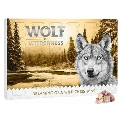 Wolf of Wilderness adventný kalendár mrazom sušené RAW maškrty (3 kusy) 201 g
