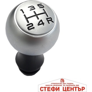 Paolo Топка за скоростен лост съвместима с Peugeot / Citroen - 5 скорости - мат (58401) - steficenter