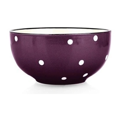 Toro Keramická miska fialová s puntíky 490 ml – Zboží Dáma