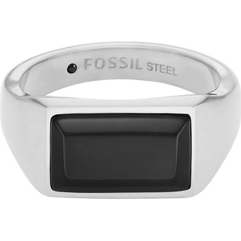 Fossil Moderný pánsky prsteň z ocele All Stacked Up JF04603040